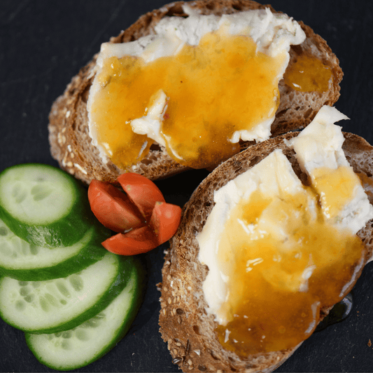 Aprikose Habanero Gorgonzolabrötchen