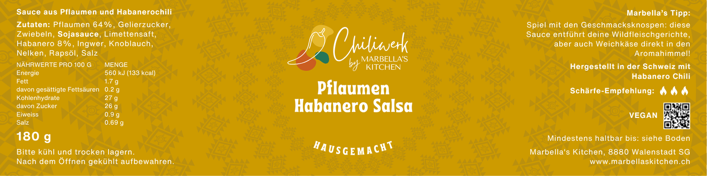 Plum Habanero Salsa